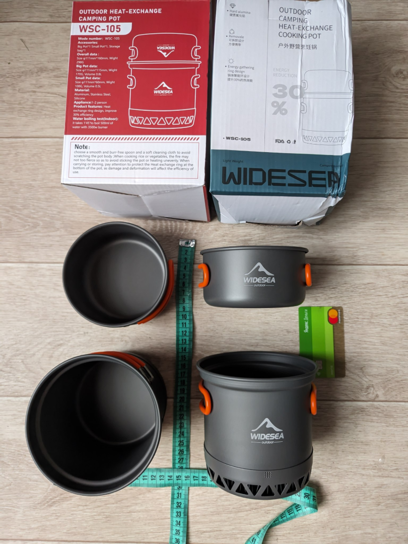 Изображение Котелок с миской-крышкой Widesea WSC-105