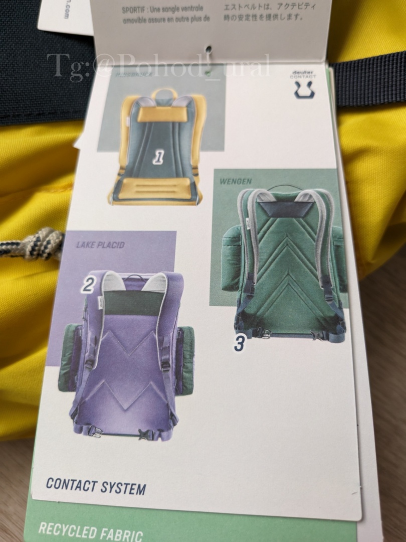 Изображение Deuter Wengen 25 жёлтый / синий