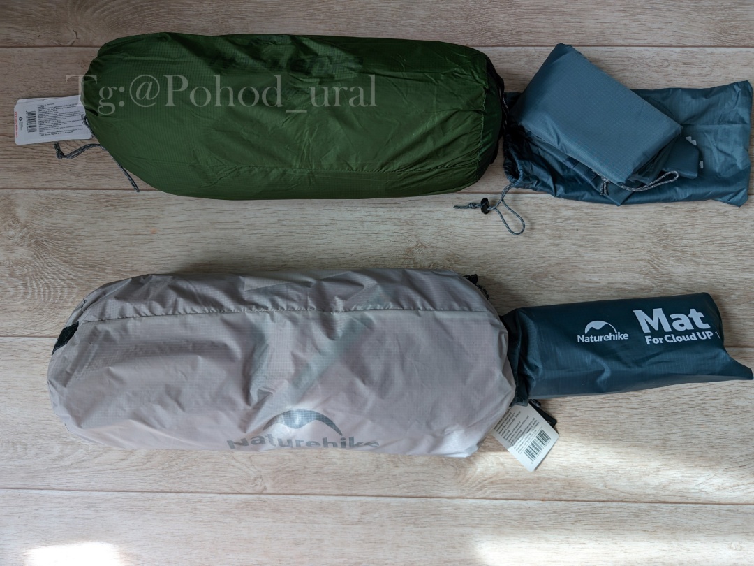 Изображение Палатка Naturehike CU1 20D серая