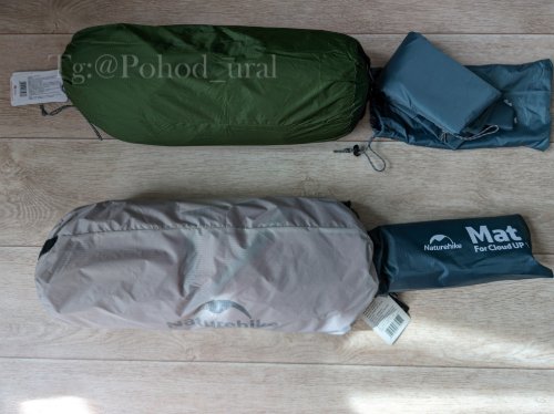 Изображение Палатка Naturehike CU1 20D серая