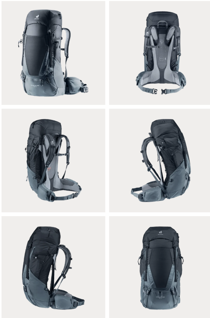 Изображение Deuter Futura Air Trek 50+10 Black-Graphite