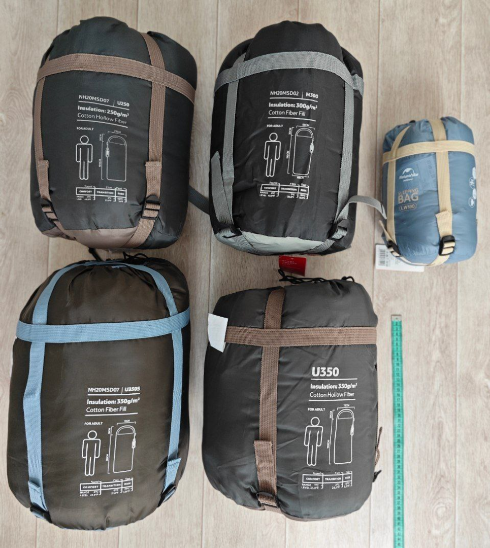 Изображение [0 -3 °C] Спальный мешок Naturehike с капюшоном M300-M400 / U150-250-U350-U250S-U350S