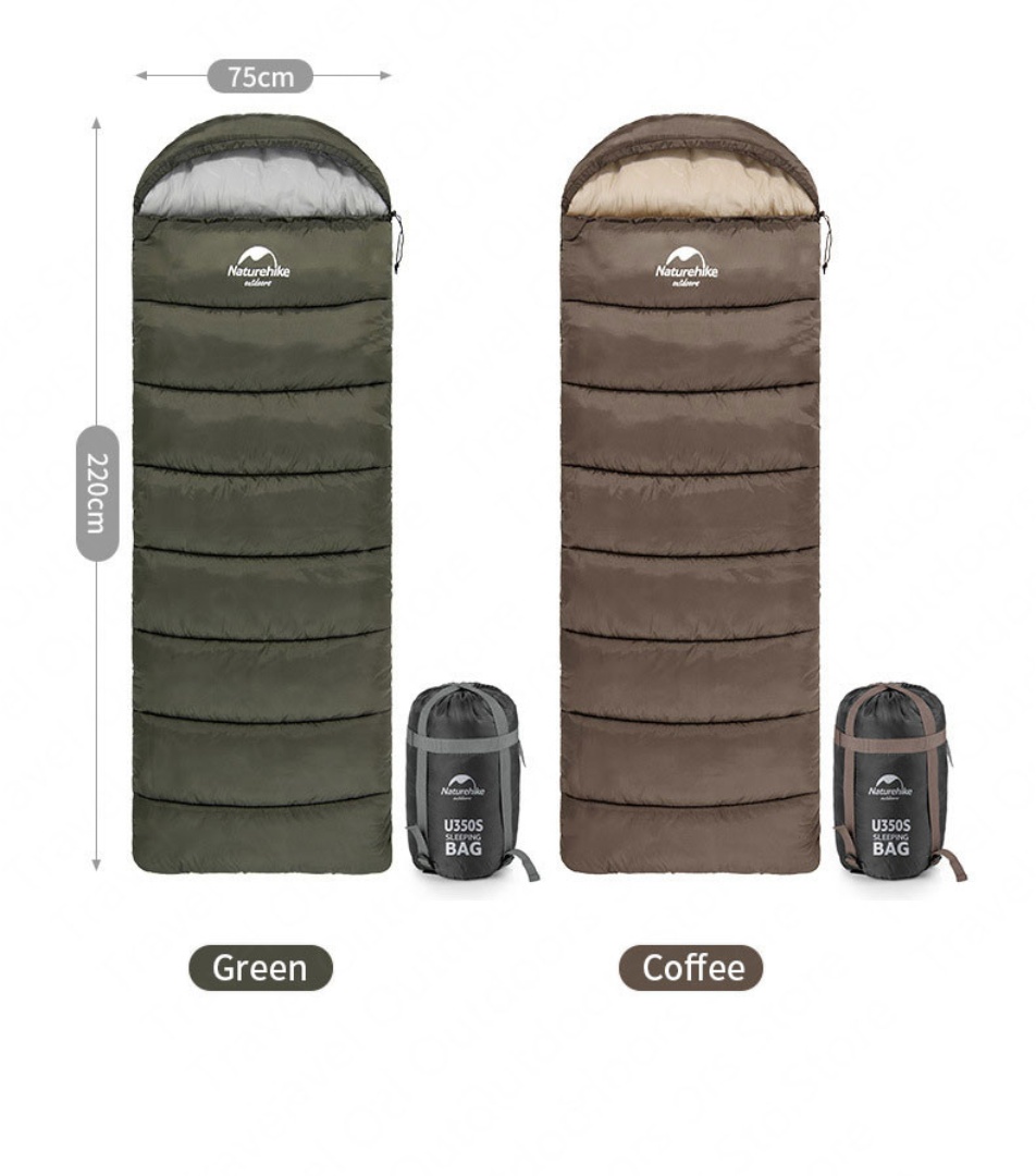Изображение [0 -3 °C] Спальный мешок Naturehike с капюшоном M300-M400 / U150-250-U350-U250S-U350S
