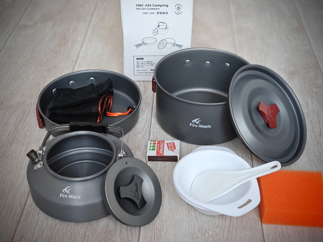 Изображение Fire-Maple 204/209 (с чайником) - алюм. набор посуды для приготовления