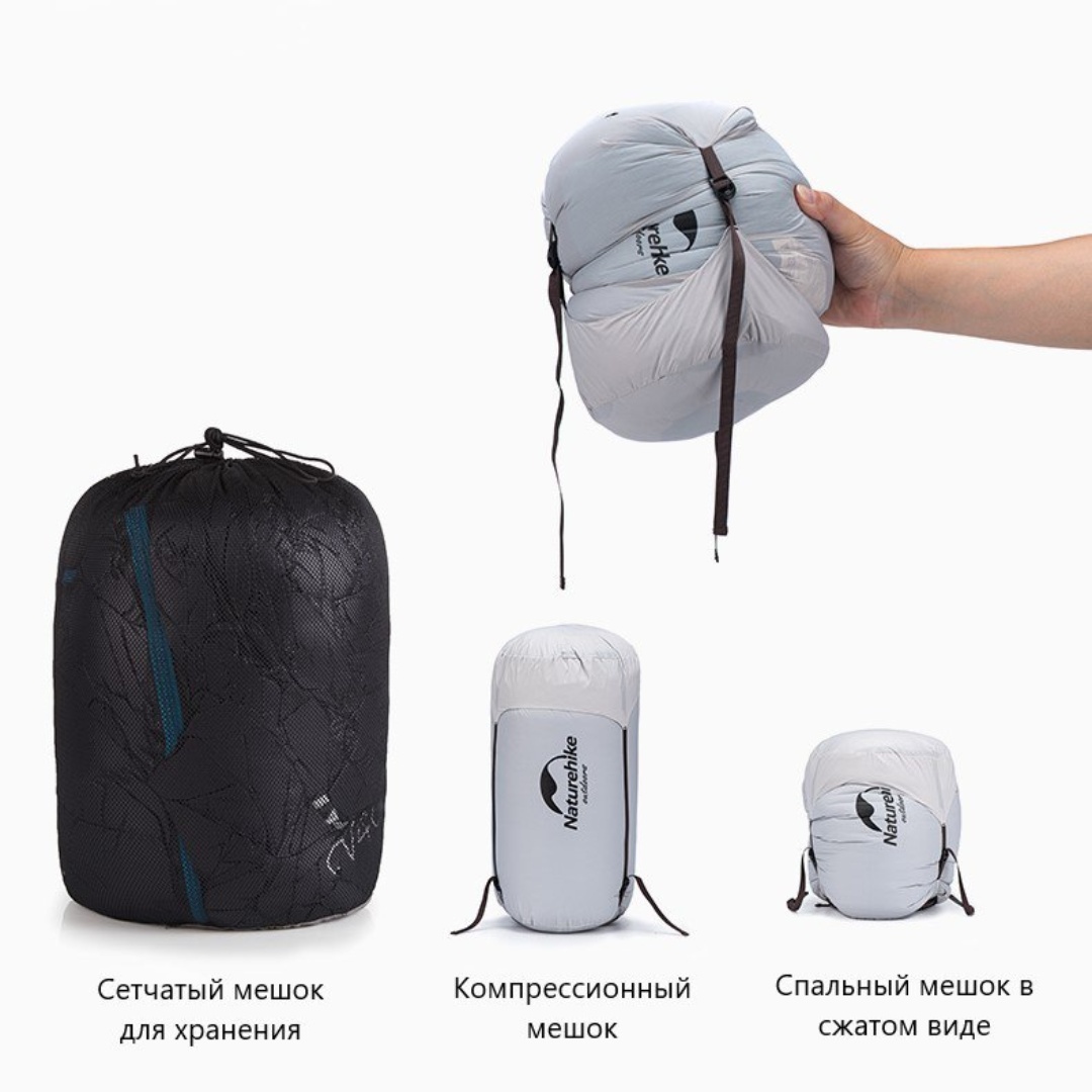 Изображение [+4.7 0 °C] Спальный мешок Naturehike CW400 пуховый 650fp