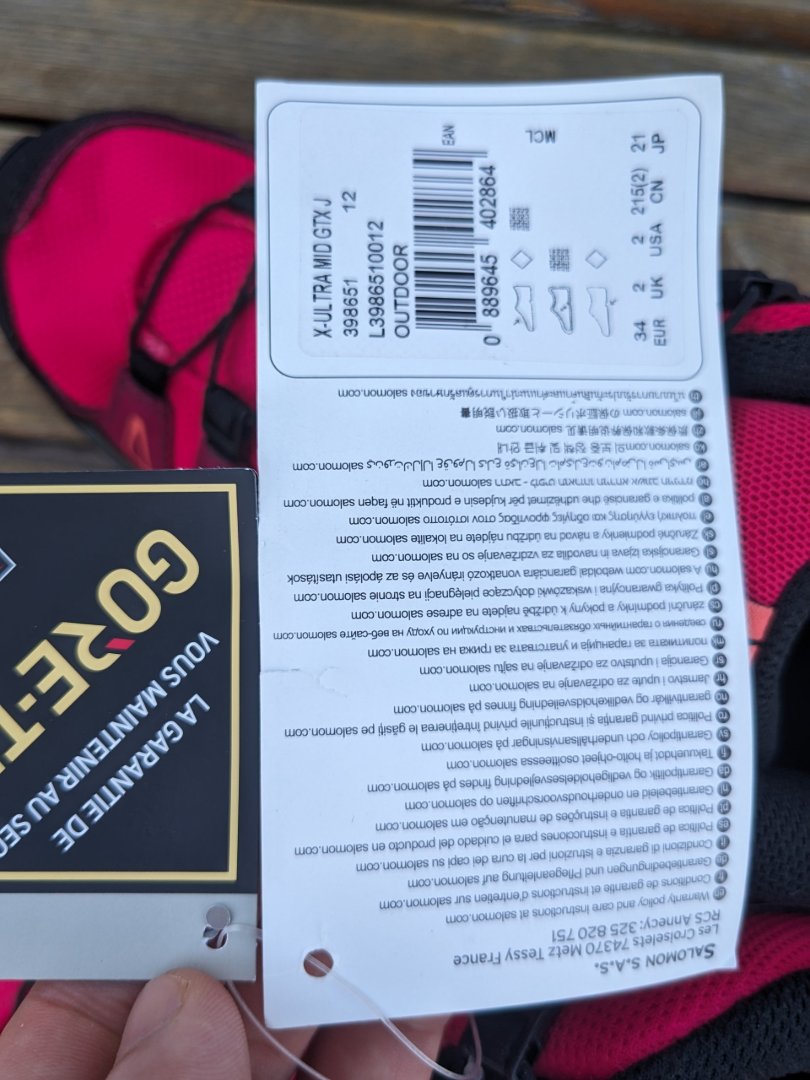 Изображение Треккинговые детские ботинки Salomon X-ULTRA Mid GTX® j